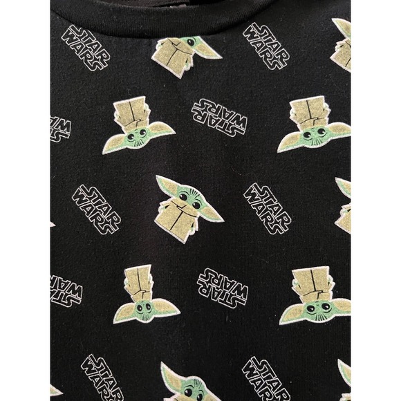 Star Wars Yoda Sweatshirt Boys Size M Logo Graphic Pullover Crewneck - Picture 3 of 6